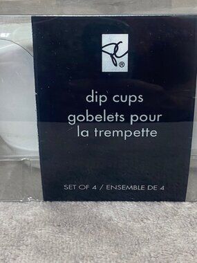 PC Presidents Choice Porcelain Dip/ pouring cups New In Box White Set of 4